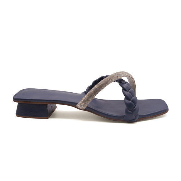 Latest Navy Blue Cross Stylish Sandal For Womens Renewalk 4519