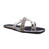 Grey Party wear Cross Strap Flat Sandal For Women 2359