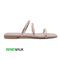 Transparent Peach 3 Straps 2395 Flat For Womens