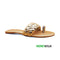 Braided Toe-Ring Flat Sandal For Women 2339