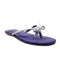 Blue Crystal Knotted Flat Sandal For Women 2316
