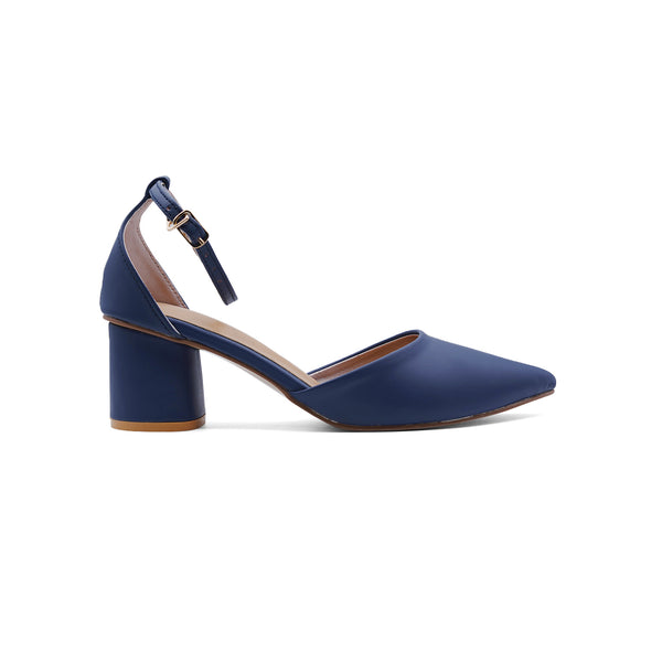 Bronze Casual Ankle Strap Block Heel Mule For Women 4514