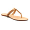 Beige Casual Braided Strap Flat Sandal For Women 2315