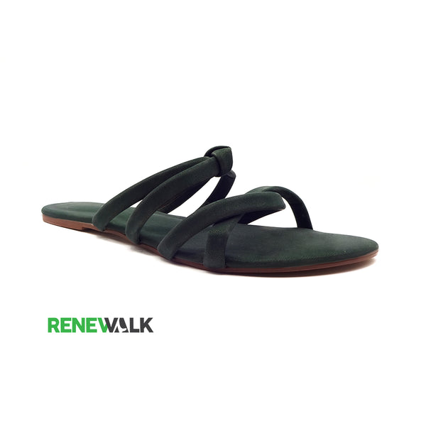 Knotted Strappy Flat Sandal For Women 2351