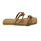 Fawn Double Strap Knotted Flat Sandal 2347 For Women