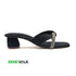 Elegant Black Stylish Renewalk 4520 Sandal
