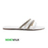 Fancy Silver White Flat For Womens 2390