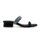 Black Braided Fancy Heel Sandal 4528 For Women