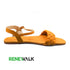 Orange Casual Braided Ankle Strap Flat Sandal For Women 2363