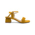 Gold Casual Ankle Strap Low Heel Sandals For Women 4511