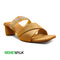 Gold Party wear Block Heel Sandal For Women 4508