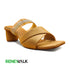 Gold Party wear Block Heel Sandal For Women 4508