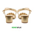 Party Wear Golden Fancy Sandal Renewalk 4521