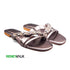 Grey Party Wear Flat Sandal For Women 2353