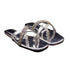 Grey Party wear Cross Strap Flat Sandal For Women 2359