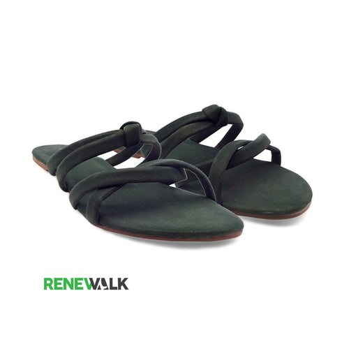 Knotted Strappy Flat Sandal For Women 2351