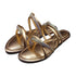 Rose Gold Party Wear Flat Sandal For Women 2322