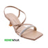 Fancy Beige Heels For Womens 4532 Sandal