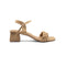 Gold Casual Ankle Strap Low Heel Sandals For Women 4511