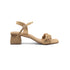 Gold Casual Ankle Strap Low Heel Sandals For Women 4511