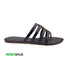 Black Casual Multi Stripe Flat For Womens 2382