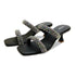 Black Crystal Double-Strap Heel 4534 Sandal For Women