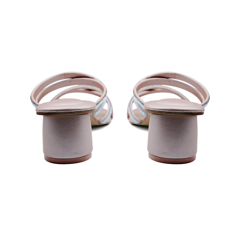 Elegant Rose Gold Fancy Sandal For Women Renewalk 4522