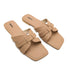 Beige Casual Flat Slipper 23114 For Women