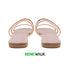 Transparent Peach 3 Straps 2395 Flat For Womens