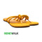 Yellow Knotted Double Strap Flat Sandal For Women 2366