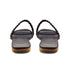 Black Twin Braided Strap Flat Sandal For Women 2321