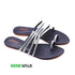 Stylish Black Toe-Ring Fancy Flat Sandal For Women 2376