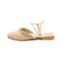 Brown, Pink, White Party Wear Flat Mules For Women 2368