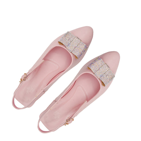 Light Pink Mules Buckle 2393 | Mules for Women