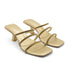 Gold And White Wedding Heel Sandal 4530 For Women