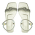 Grey Crystal Knotted Strap Flat Sandal 2343 For Women