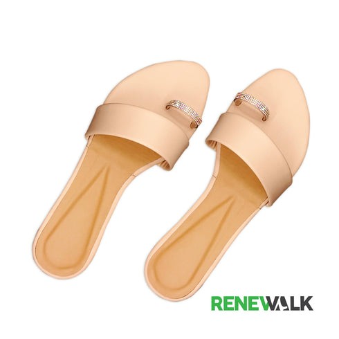 Pink Toe Ring Flat Sandal For Women 2330