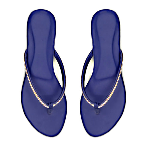 Blue Facny Mesh Flat Womens 2360