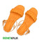 Orange Casual Braided Ankle Strap Flat Sandal For Women 2363