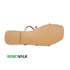 Transparent Peach 3 Straps 2395 Flat For Womens