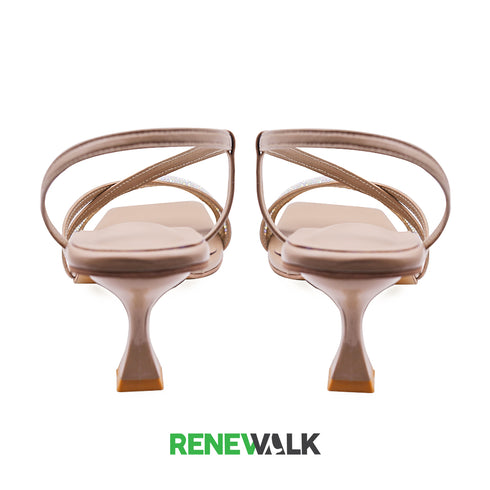 Fancy Beige Heels For Womens 4532 Sandal