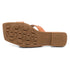 Brown Buckle Flat Sandal 2367 For Women