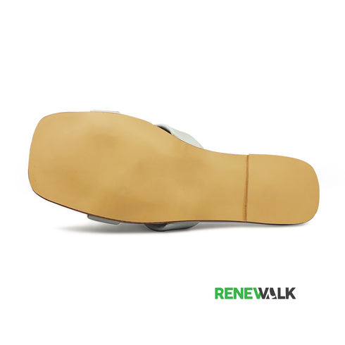 Green Open-Toe Flat Sandal For Women 2364