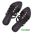 Black Casual Multi Stripe Flat For Womens 2382